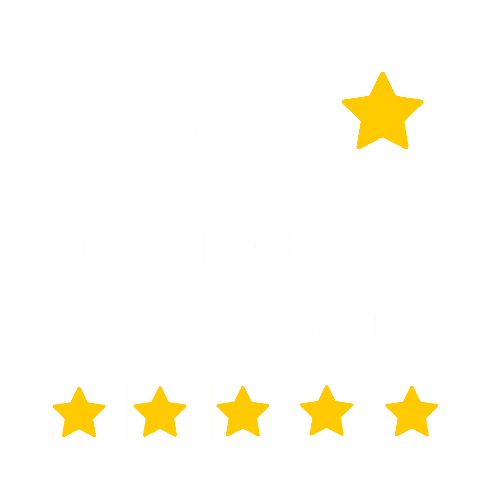 grafische weergave gemiddelde reviewscore 4.5